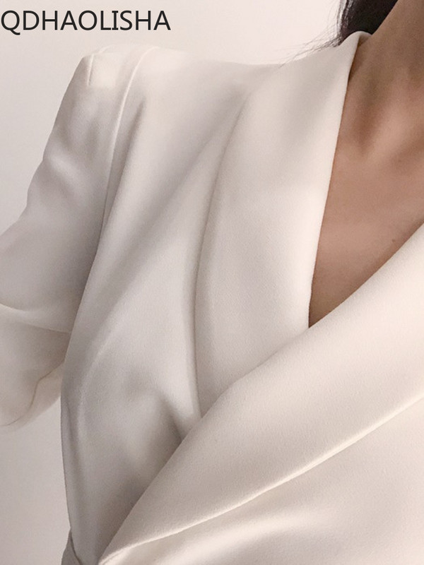 Ženski kaputi Vintage Elegantni polo ovratnik s dvostrukim kopčanjem i kopčom na vezivanje do struka Uski dugi kaput vjetrovke Zimska odjeća Ženska odjeća