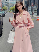 LANMREM Κορεάτικη καμπαρντίνα Μονόστηθο για Γυναικείες Μακρυμάνικο Πέτο Ψηλόμεσο Μόδα Παλίρροια Παλτό 2023 Φθινόπωρο Νέο 2YA4029