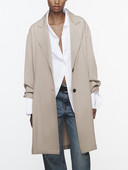 Kaputi za žene Modni dugi trenč kaput 2023. s džepovima i ovratnikom na preklop dugih rukava Elegantni jednoredni kaput Gornja odjeća