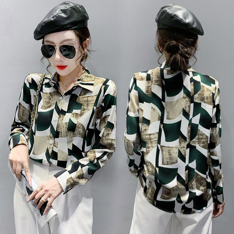 Modna ženska majica dugih rukava za proljeće i jesen 2023. Djevojačka svestrana pamučna bluza od šifona s francuskim šavovima