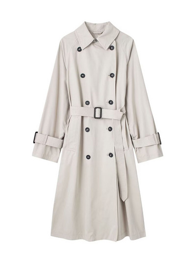 Φθινοπωρινό γυναικείο παλτό αντιανεμικό 2023 Νέα μόδα καμπαρντίνα με ζώνη Ρετρό μακρυμάνικο μακρυμάνικο μπουφάν με διπλό στήθος