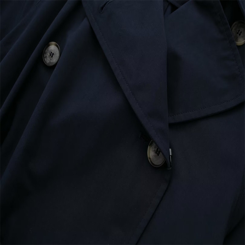 Φθινοπωρινό γυναικείο παλτό αντιανεμικό 2023 Νέα μόδα καμπαρντίνα με ζώνη Ρετρό μακρυμάνικο μακρυμάνικο μπουφάν με διπλό στήθος