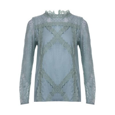 Ženska, ležerna, uska bluza s dugim rukavima, majica s kratkim rukavima, ženske čipkaste tunike, majice s kratkim rukavima, proljetna odjeća, velika veličina S-2XL