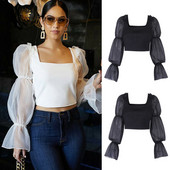 Γυναικεία μπλουζάκια με μακρυμάνικο γυναικείο σέξι μπλουζάκι