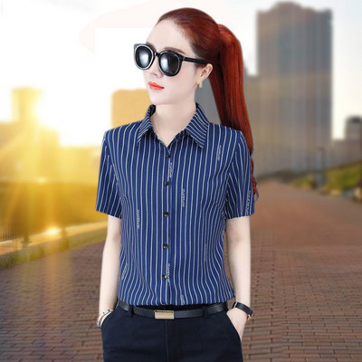 Νέο βρετανικό στυλ γυναικείο μακρυμάνικο πουκάμισο καλοκαιρινής μόδας Λεπτό τετράγωνο λαιμόκοψη βαμβακερό τύπωμα Ευέλικτο μπλούζες για κορίτσια μεγάλο τοπ