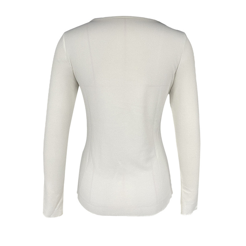 Ženska majica dugih rukava s okruglim izrezom Srce i mač s printom Slim Fit Ženske majice za ležerno svakodnevno