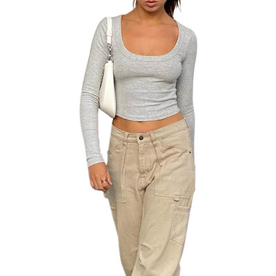 Γυναικεία Φθινοπωρινά ρετρό Grunge μακρυμάνικα μπλουζάκια Μπλούζες με γραφικές εκτυπώσεις Harakuju Y2k Tees Vintage Fairycore πλεκτά πουλόβερ