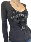 2000 Αισθητικά Crop Tops Graphic Print Y2K Grunge Γυναικεία Ρούχα Φθινοπωρινά Fairycore Retro Tee Vintage Χαριτωμένα μπλουζάκια Harajuku