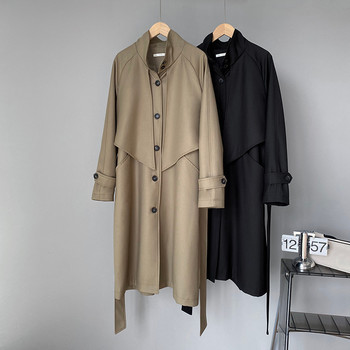 Γυναικεία καμπαρντίνα SuperAen Loose Trench Coat Γυναικεία φθινοπωρινή και χειμερινή ζώνη μόδας γραφείου Lady trench coat για γυναίκες