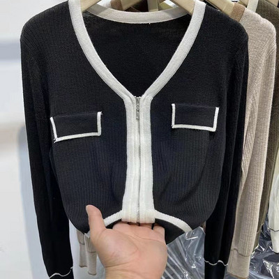 Jesen Zima Novo Ženska odjeća velikih veličina Široka ležerna modna pletena vesta Ženski pulover dugih rukava u korejskom stilu