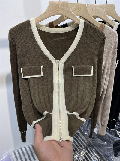 Jesen Zima Novo Ženska odjeća velikih veličina Široka ležerna modna pletena vesta Ženski pulover dugih rukava u korejskom stilu