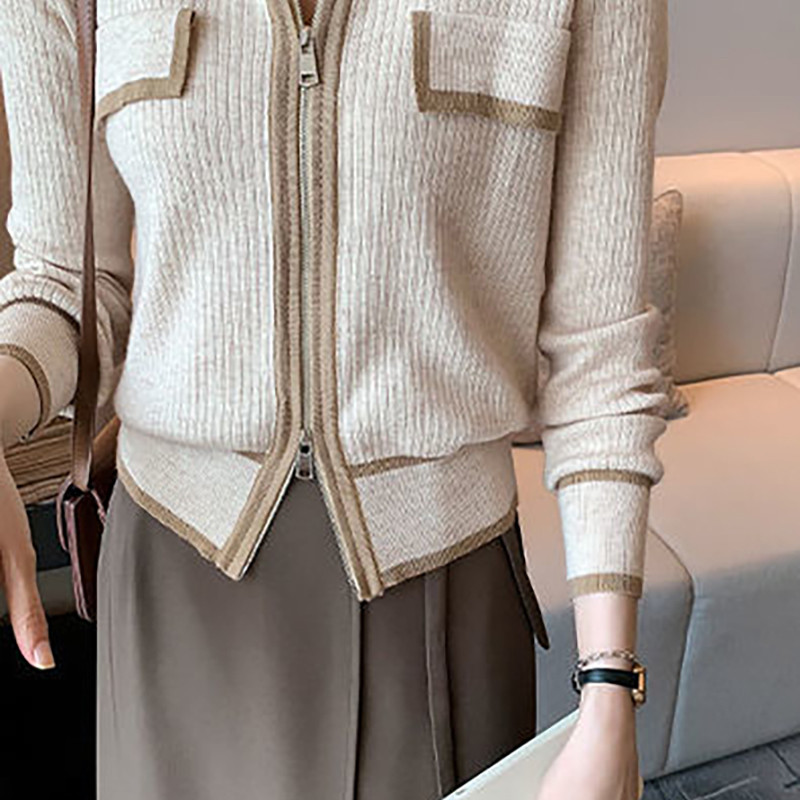 Jesen Zima Novo Ženska odjeća velikih veličina Široka ležerna modna pletena vesta Ženski pulover dugih rukava u korejskom stilu