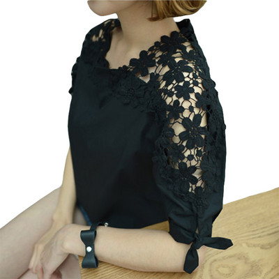 Bluza Košulje Ženske Ljetne Bluze Bijela Poliesterska Bluza Košulja Elegantne Ženske Majice Plus Veličina Seksi Izdubljene Majice Nova Krpa