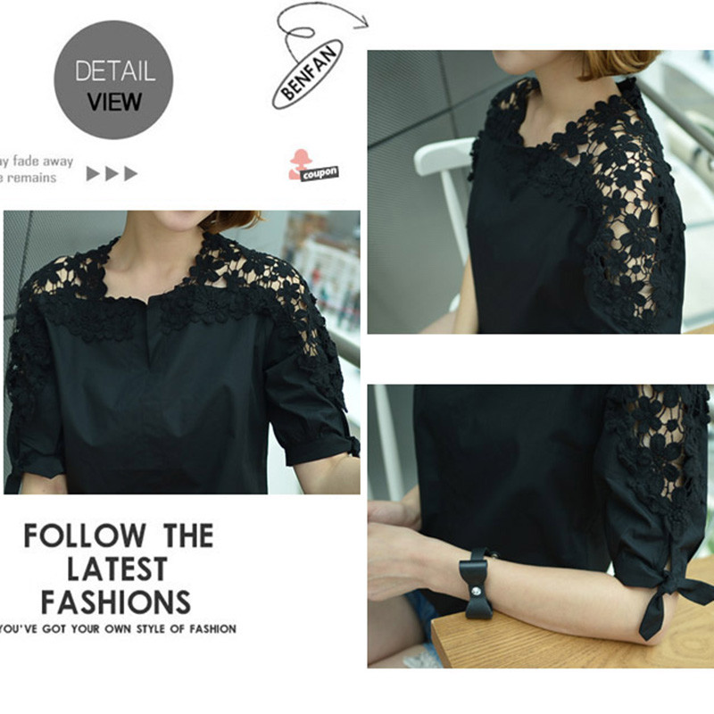 Bluza Košulje Ženske Ljetne Bluze Bijela Poliesterska Bluza Košulja Elegantne Ženske Majice Plus Veličina Seksi Izdubljene Majice Nova Krpa