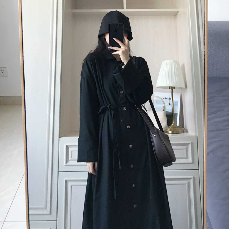 Trench Naiste Elegantne Vintage hubane Korea Sügis Naiselik Lihtne Pikk Stiil Soliidne Mood Kuum Soodus Paar Tänavarõivad Välisrõivad Kpop