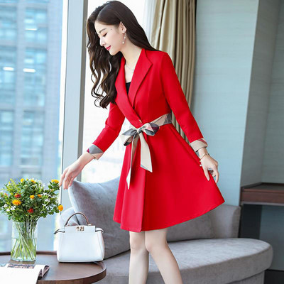 Korejska moda Klasični uredski posao Ujednačeni Chic Elegantni temperamentni modni jednobojni rever Harajuku Streetwear Kaputi Novo