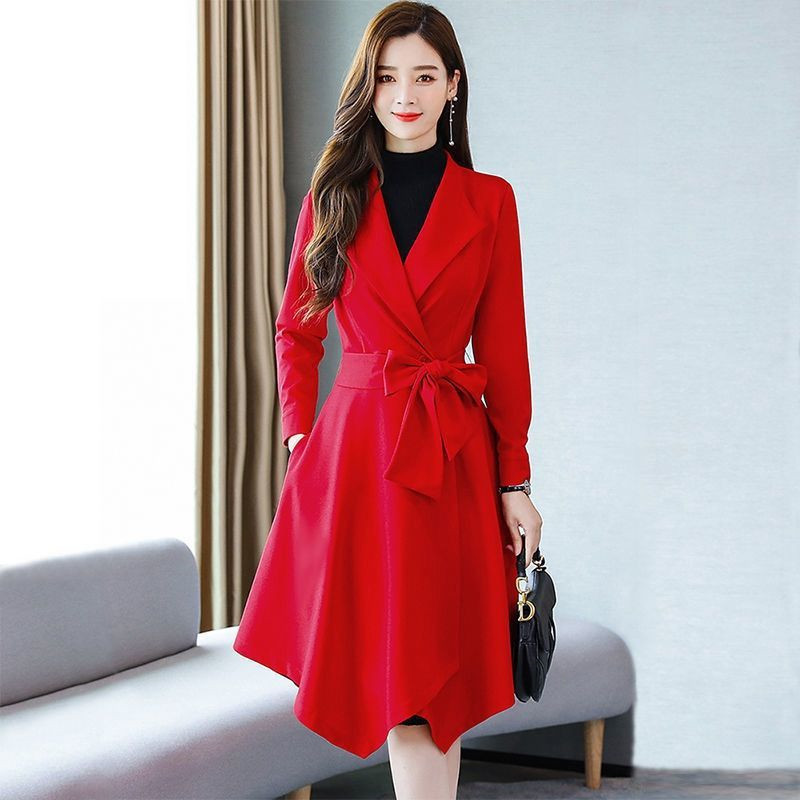 Naiste tuulejope 2021, kevad-sügis, uus Korea metsik vaba moodne jakk Naistele keskmise pikkusega tuulepluus, mantel, mantel C