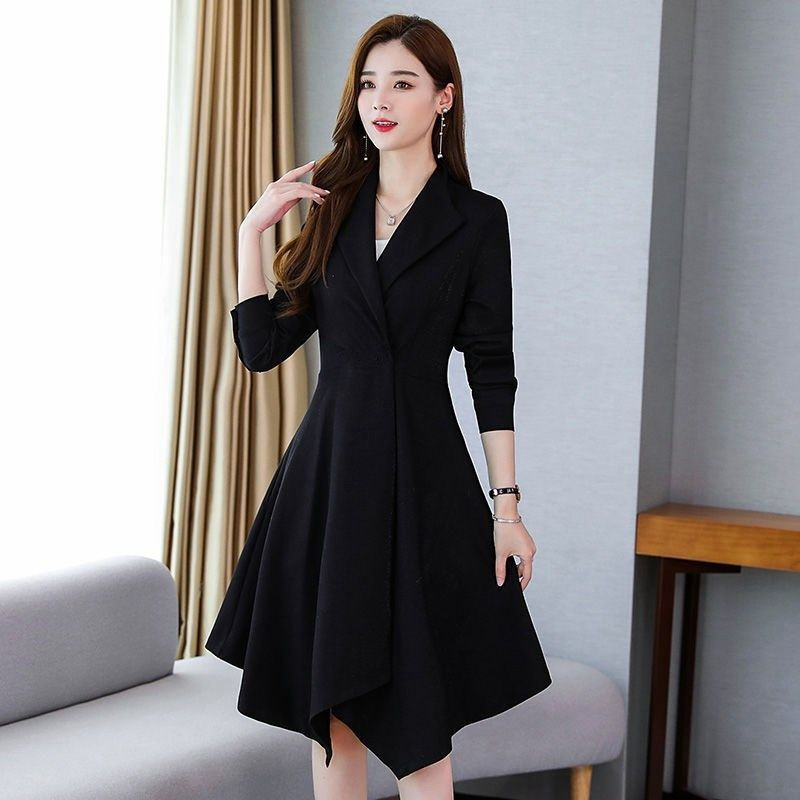 Naiste tuulejope 2021, kevad-sügis, uus Korea metsik vaba moodne jakk Naistele keskmise pikkusega tuulepluus, mantel, mantel C