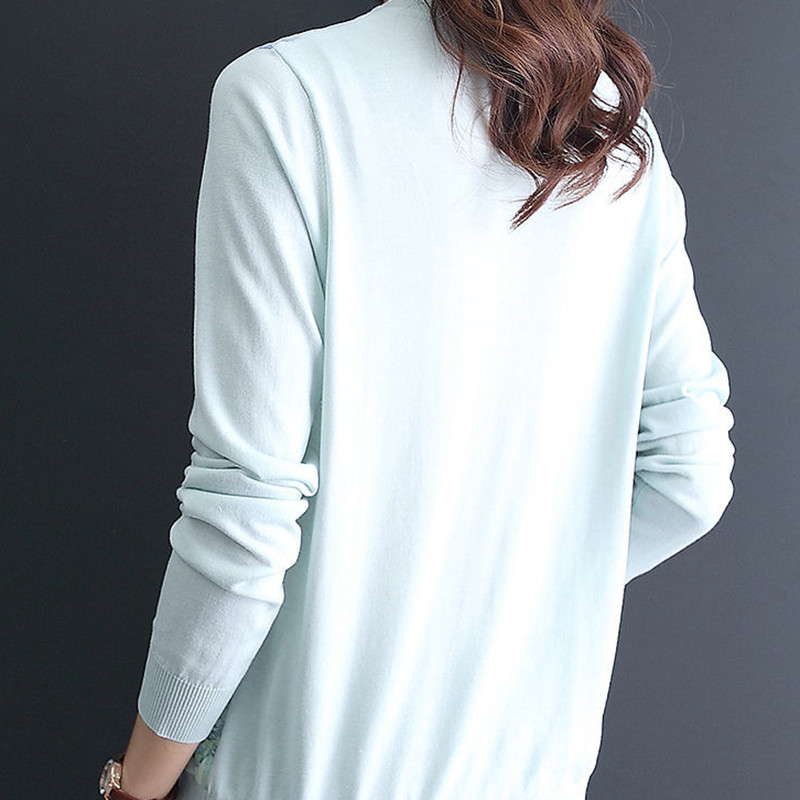 Proljetni novi pleteni kardigan u kineskom stilu Labava ležerna majica s dugim rukavima s okruglim izrezom Eleganti Vintage svijetložuti kardigan