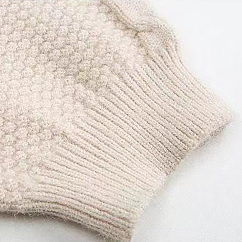 Kevad-sügis suures suuruses lahtine kootud kardigan vabaaja mood tikandid kampsun jakk Elegantne kaelusega pikkade varrukatega naiste topp