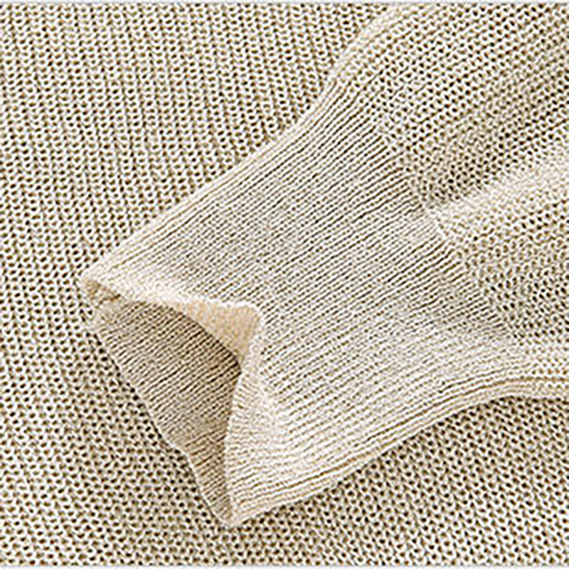 Tanki ženski pleteni kardigan od ledene svile Široki i moderan pulover s V-izrezom, jednobojna, ležerna ženska majica za sunčanje