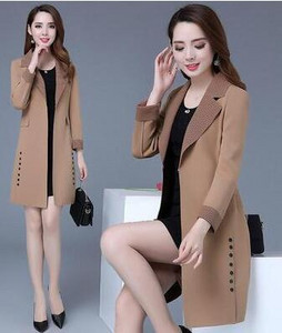 2022 Ανοιξιάτικη καμπαρντίνα Γυναικεία Μόδα Windbreaker Μακρύ παλτό Μακρυμάνικο Κομψό Γυναικείο Παλτό Φαρδύ ντύσιμο Γυναικείο Vintage 3XL