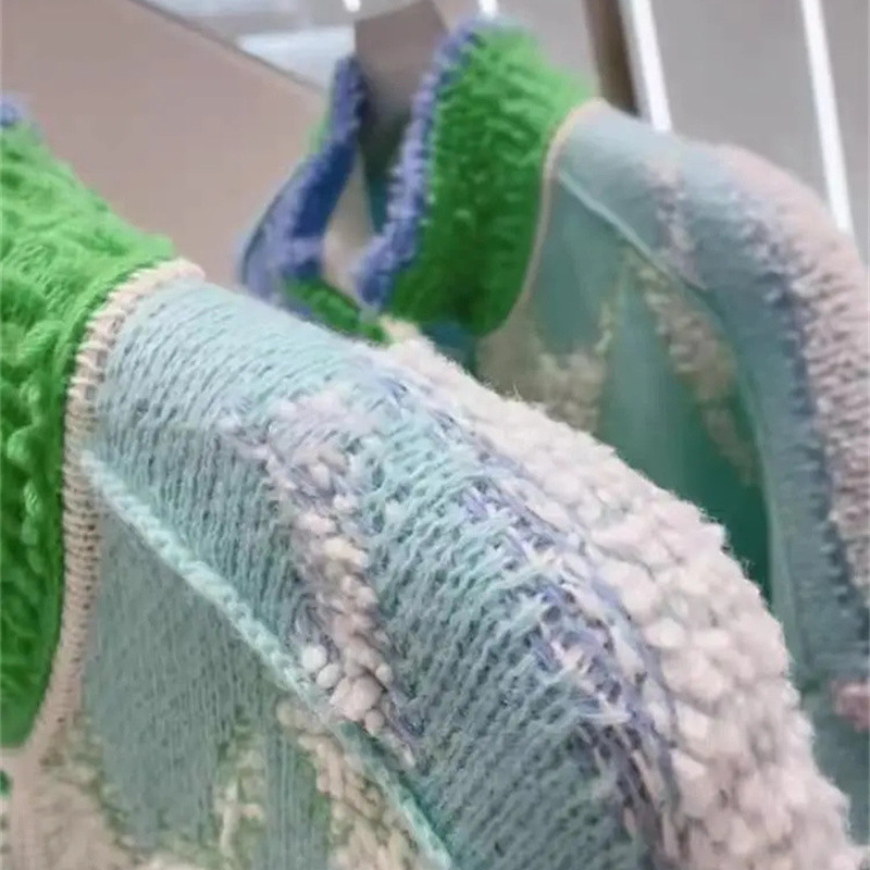 Γυναικείο φθινοπωρινό μπουφάν πουλόβερ χρωματικής αντίθεσης Χειμερινό Χύμα Πλεκτό Παλτό Ζακέτα Y2K Ένδυση Sueters De Mujer Moda