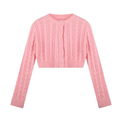 Skraćeni kardigani Ženski pleteni, ležerni, 5 boja, američki stil, proljetni, udobni, univerzalni, uski, vruće, vintage modna ulična odjeća