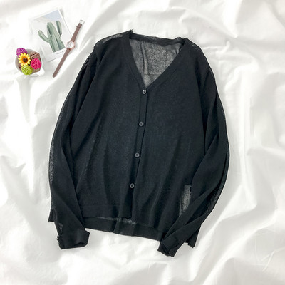 Pleteni kardigan od ledene svile Ženske majice dugih rukava u korejskom stilu Ljetne tanke majice za zaštitu od sunca Jakna 10 boja