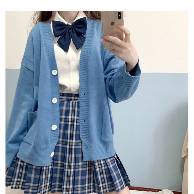 Nou de înaltă calitate pentru femei, buzunare mari, nasturi, haină cu decolteu în V, tricotată, cardigan, largi, mânecă lanternă, pulover coreean pentru femei