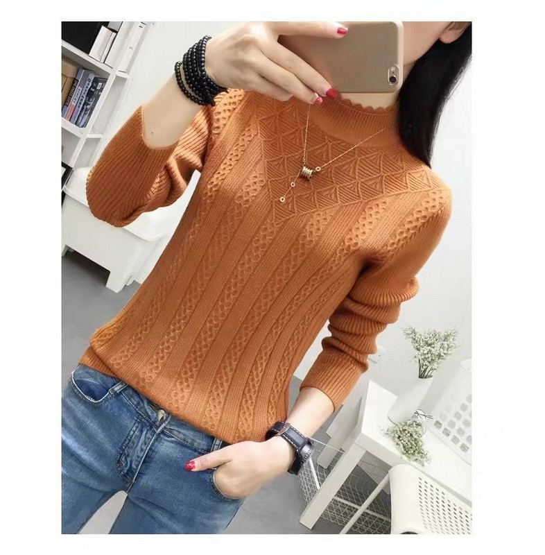 Fdfklak Νέα Κομψά Ανοιξιάτικα Φθινοπωρινά Χειμωνιάτικα Ρούχα Γυναικεία Πλεκτά Πουλόβερ Πουλόβερ Ζεστό Τράβηγμα Femme Lagre Size Tops свитер женский