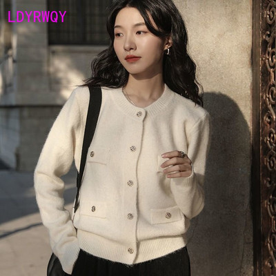 Pulover 2022 devreme primavara sacou nou cardigan scurt femei Regular Office Lady High Strecth