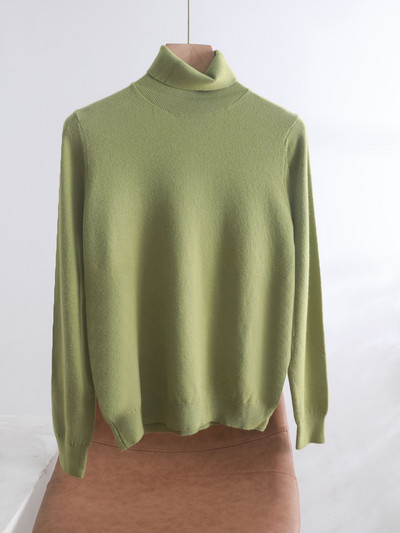 sügistalv Basic Slim pehme ühevärviline kilpkaelus Kampsun, kootud Pullover Naiste vabaaja pikkade varrukatega šikk alaosa Kampsun top
