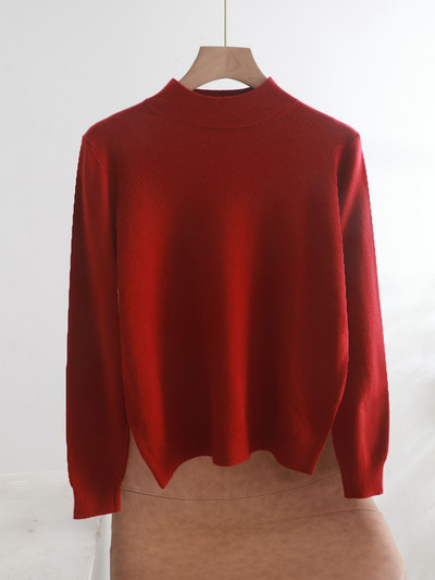sügistalv Basic Slim pehme ühevärviline kilpkaelus Kampsun, kootud Pullover Naiste vabaaja pikkade varrukatega šikk alaosa Kampsun top