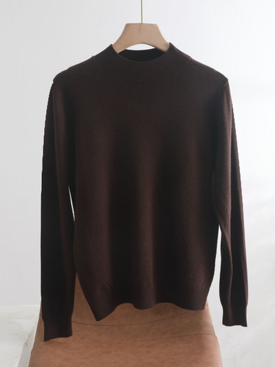 sügistalv Basic Slim pehme ühevärviline kilpkaelus Kampsun, kootud Pullover Naiste vabaaja pikkade varrukatega šikk alaosa Kampsun top