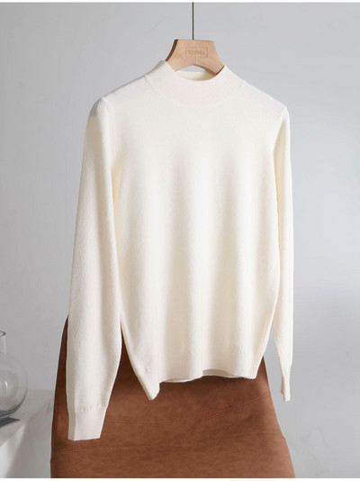 sügistalv Basic Slim pehme ühevärviline kilpkaelus Kampsun, kootud Pullover Naiste vabaaja pikkade varrukatega šikk alaosa Kampsun top
