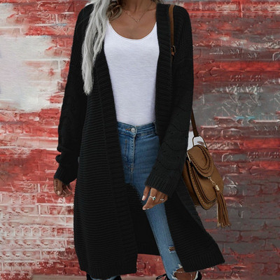 Ženski elegantni jednobojni široki pulover s otvorenim ramenima, jesenski seksi pulover s V izrezom, ženski zimski, ležerni pleteni pulover dugih rukava Mujer