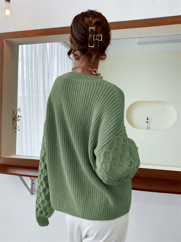 Νέα μόδα μπλουζάκια 2023 Γυναικεία άνοιξη φθινόπωρο μασίφ πλεκτό πουλόβερ υπερμεγέθη πουλόβερ για γυναικεία ρούχα Μακρυμάνικο μπλουζάκι