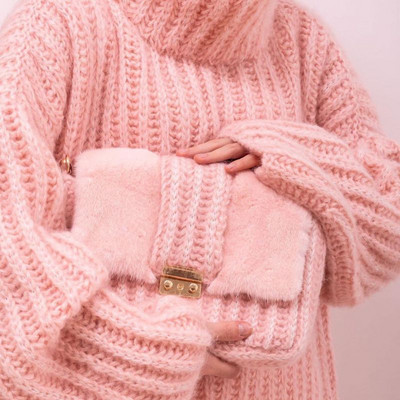 TWINFLAMES Turtleneck kootud kampsunid naiste sügistalv soojad ülisuured kohevad kampsunid naiste pikkade varrukatega pulloverid naiste topid