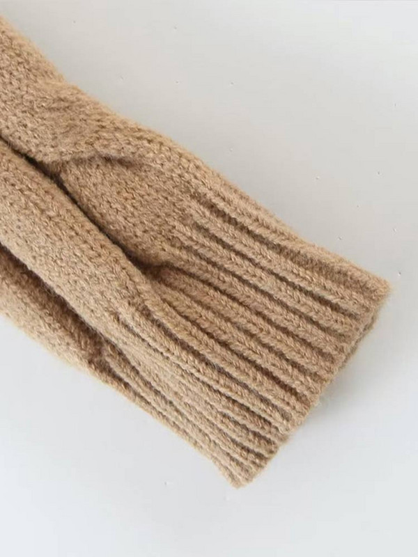 Dvobojni ženski seksi sivi kaki pulover Pleteći džemper kaput Kratki modni seksi divlji O-izrez punih rukava, toplo proljeće jesen 2022.