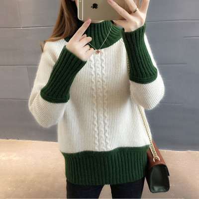 Rudens žiemos megztas megztinis moteriškas 2022 m. naujas korėjietiškos mados, palaidi, tingūs, trumpomis ilgomis rankovėmis megztiniai, megztiniai, moteriški viršutiniai drabužiai