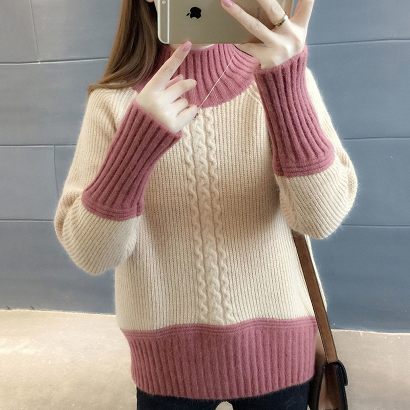 Rudens žiemos megztas megztinis moteriškas 2022 m. naujas korėjietiškos mados, palaidi, tingūs, trumpomis ilgomis rankovėmis megztiniai, megztiniai, moteriški viršutiniai drabužiai