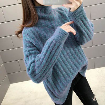2022 Jesen Zima Debeli topao pleteni pulover s dolčevitom u korejskom stilu Ženski pulover dugih rukava Ženska pletenina