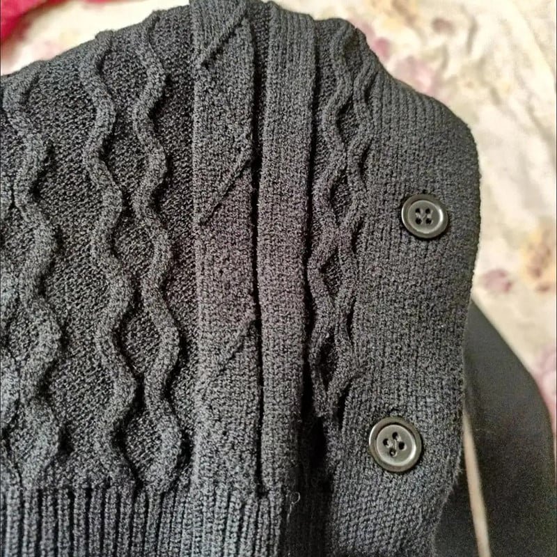 Elegantni zaokrenuti džemper i ogrtač, dvodijelni vintage jesen-zima, uski široki pulover s V-izrezom Ženski ležerni topli džemperi Top