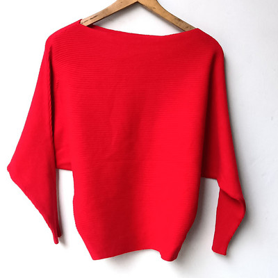 Ανοιξιάτικα χαλαρά πλεκτά πουλόβερ Μπλουζάκια πουλόβερ Γυναικεία μόδα με μακρυμάνικο λαιμόκοψη Γυναικεία πλεκτά πουλόβερ πουλόβερ με φτερό ρόπαλο casual