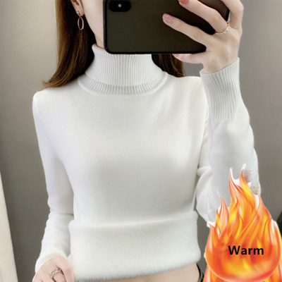 2023. Topli džemper s dolčevitom podstavljen od samta