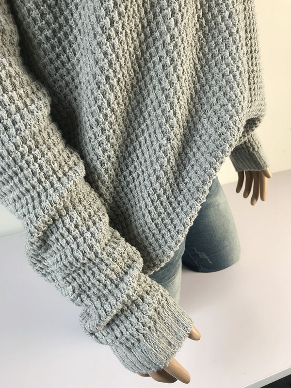 LOGAMI Labavi ženski pulover i džemper s dugim rukavima na jedno rame Jesenski proljetni džemper Ženski džemper