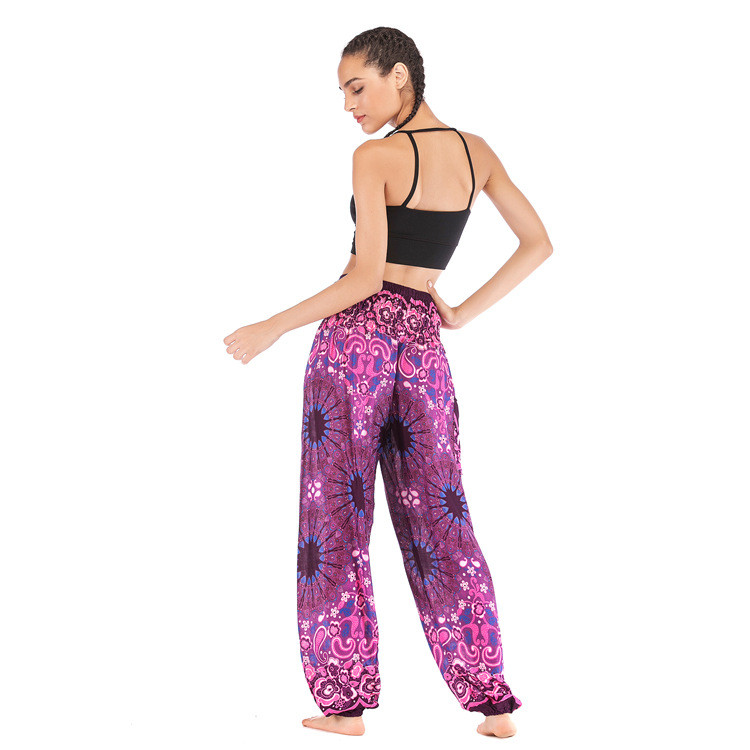 Ljetne ležerne hlače Ženske hlače Pantalones Mujer Široke trenirke Ženski donji dio Boho joggers Hlače visokog struka Ženska odjeća