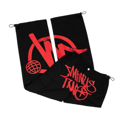 Minus Two Cargo Harajuku vabaaja vaba punk rock sirge laia säärega püksid tänavarõivad Y2K Cargo Pant retro tänavatrendi kombinesoonid