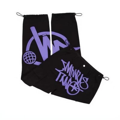 Minus Two Cargo Harajuku vabaaja vaba punk rock sirge laia säärega püksid tänavarõivad Y2K Cargo Pant retro tänavatrendi kombinesoonid